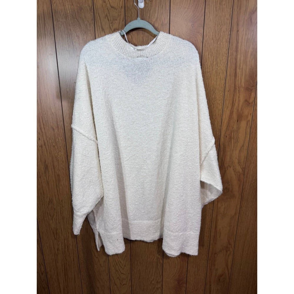 Torrid Cream Boucle Knit Oversized Sweater Plus Size 5- 5X Crew Neck Pullover - Picture 5 of 5